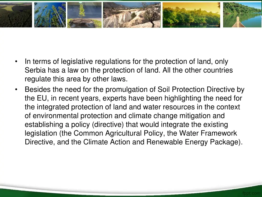 in terms of legislative regulations