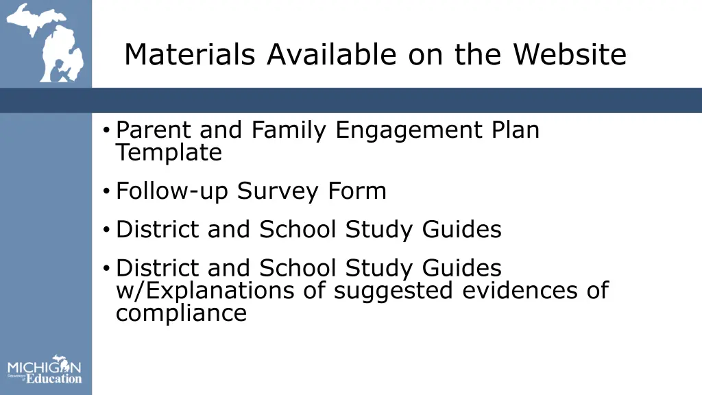 materials available on the website