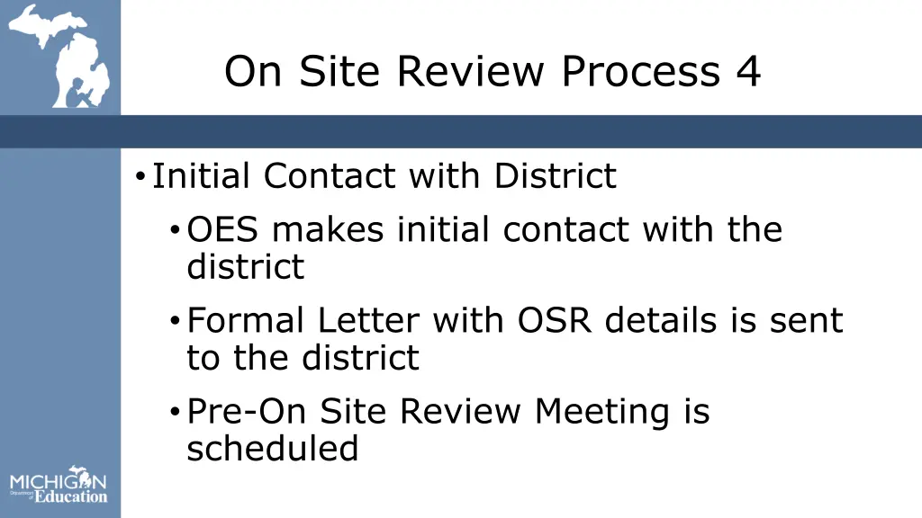 on site review process 4