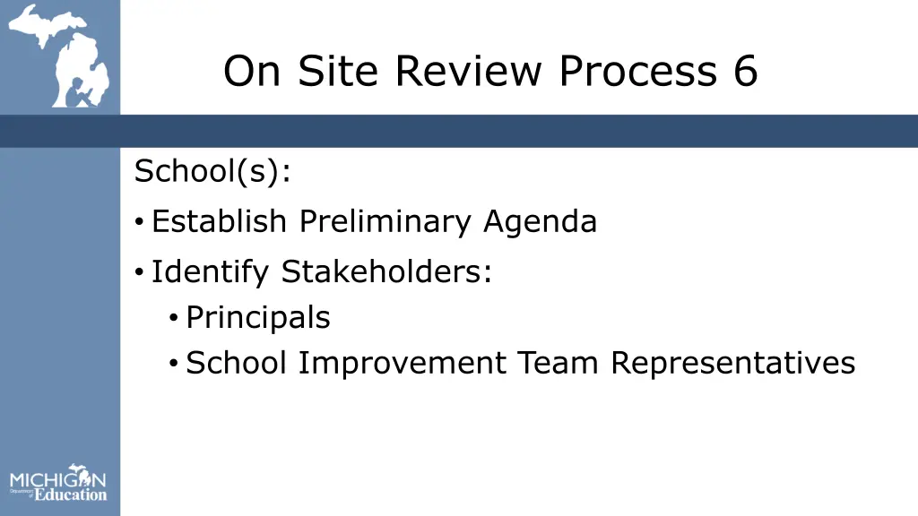 on site review process 6