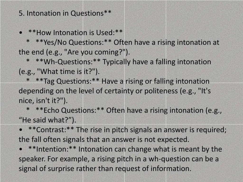 5 intonation in questions