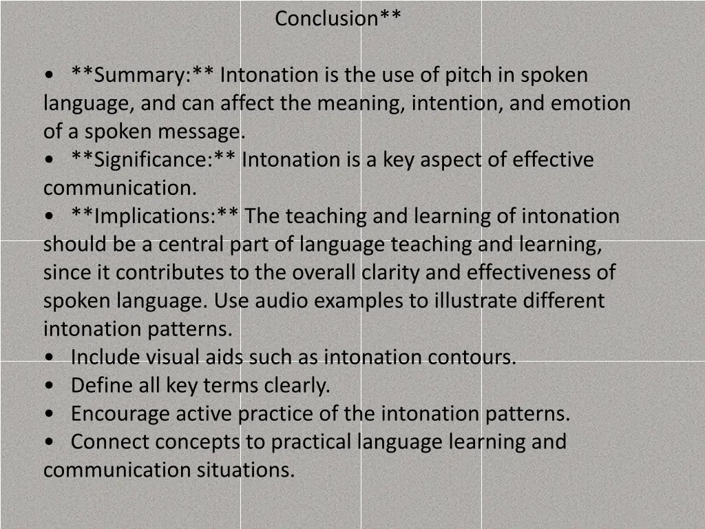conclusion