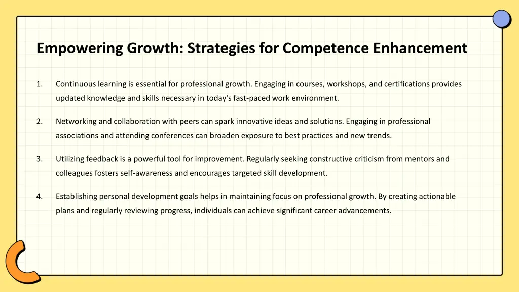 empowering growth strategies for competence