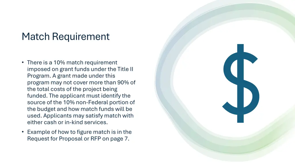 match requirement