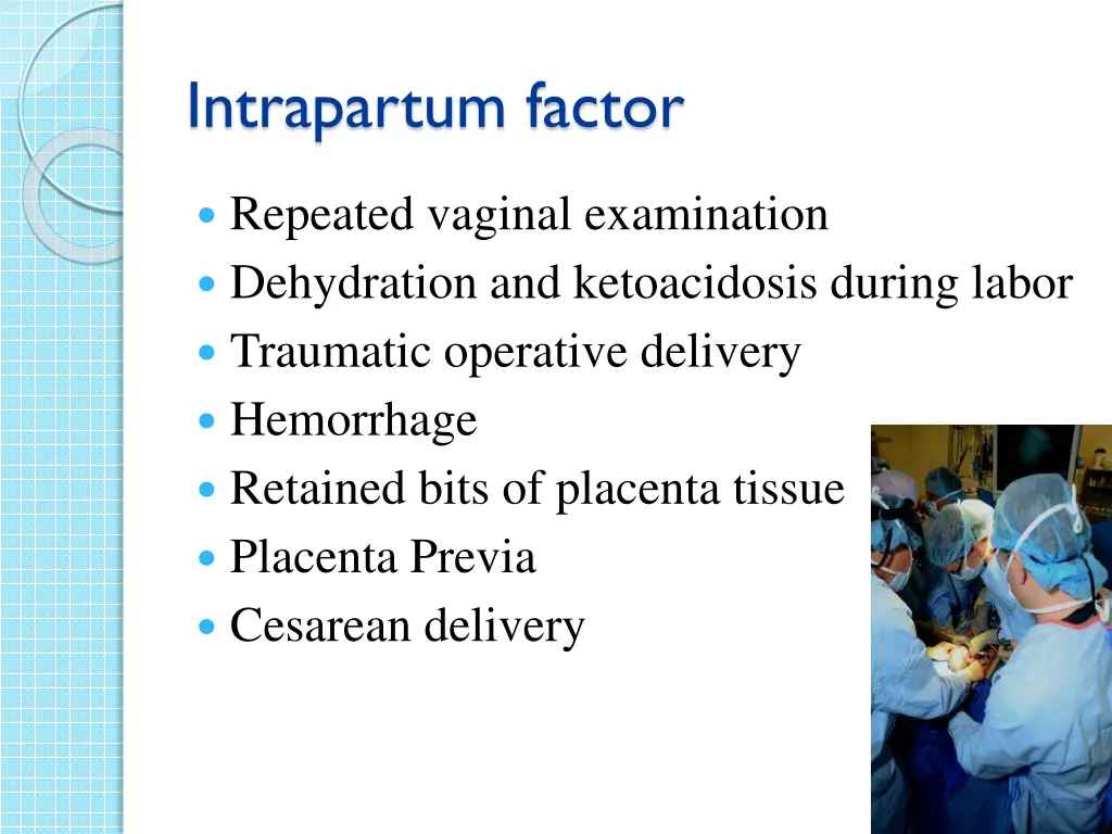 intrapartum factor