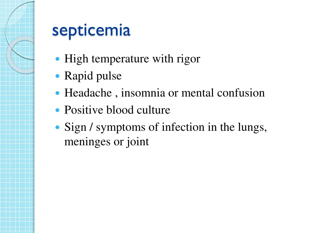 septicemia