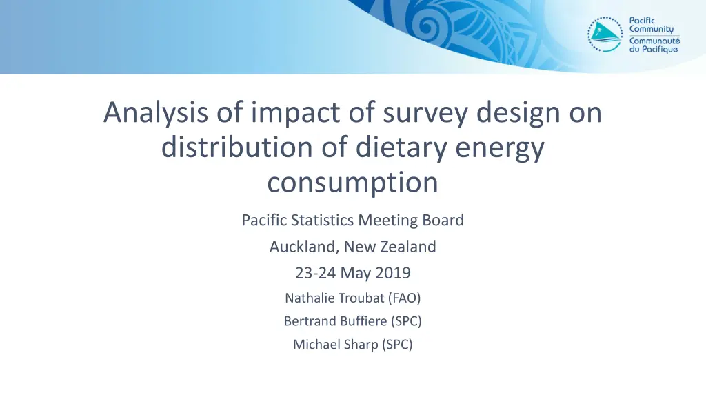 analysis of impact of survey design