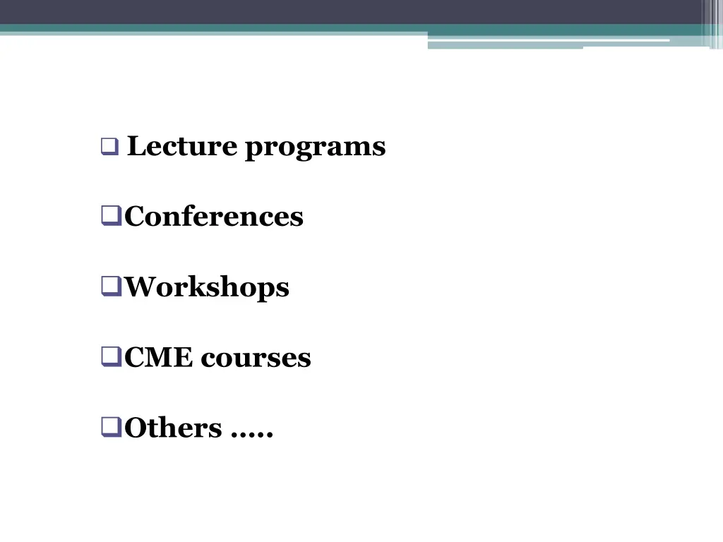 lecture programs
