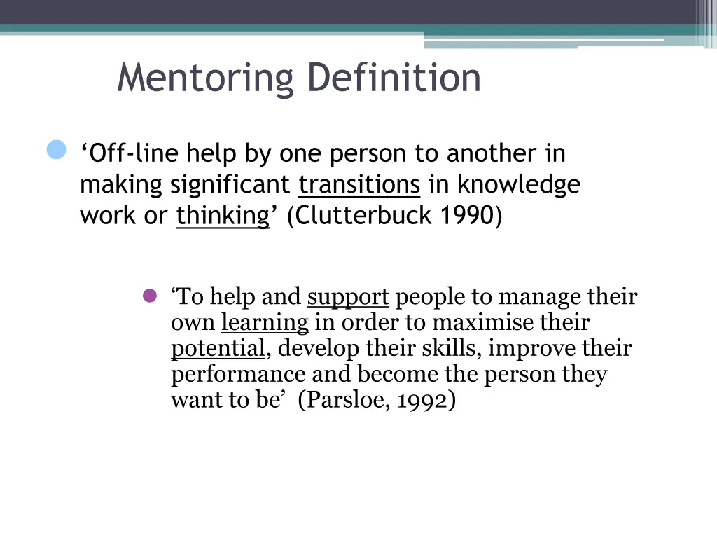mentoring definition