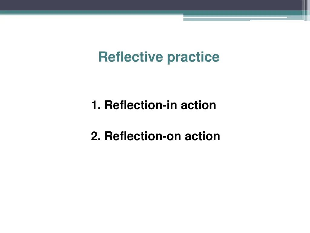 reflective practice 1