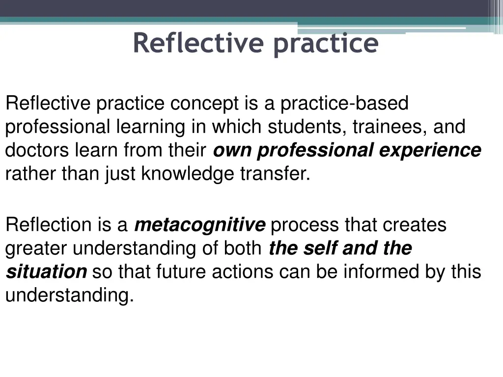 reflective practice