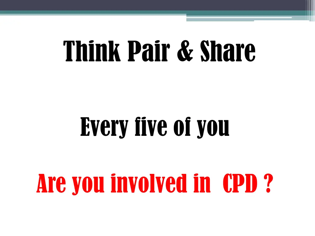 think pair share