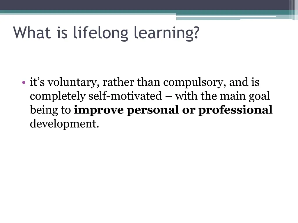 what is lifelong learning