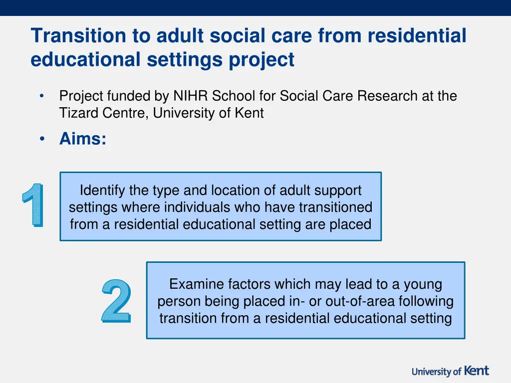 transition to adult social care from residential