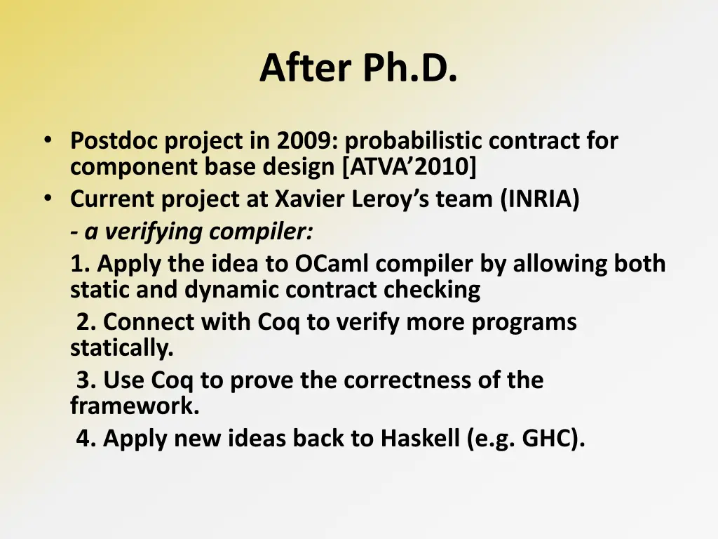 after ph d
