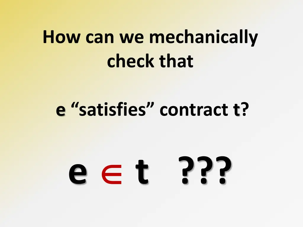 how can we mechanically check that