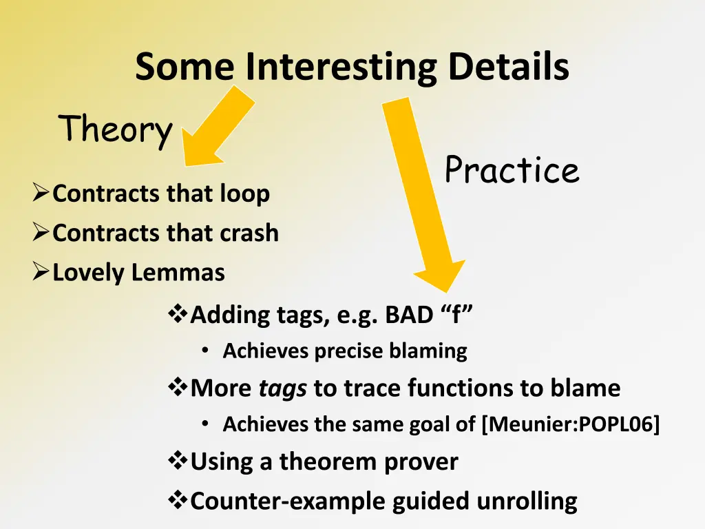 some interesting details theory