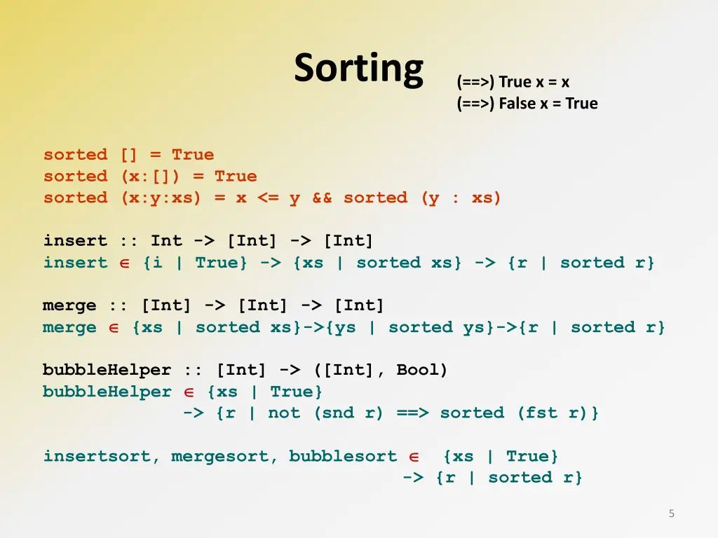 sorting
