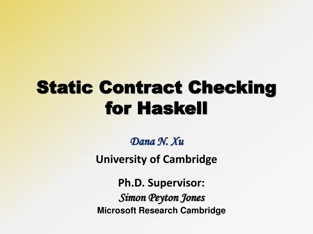 static contract checking static contract checking