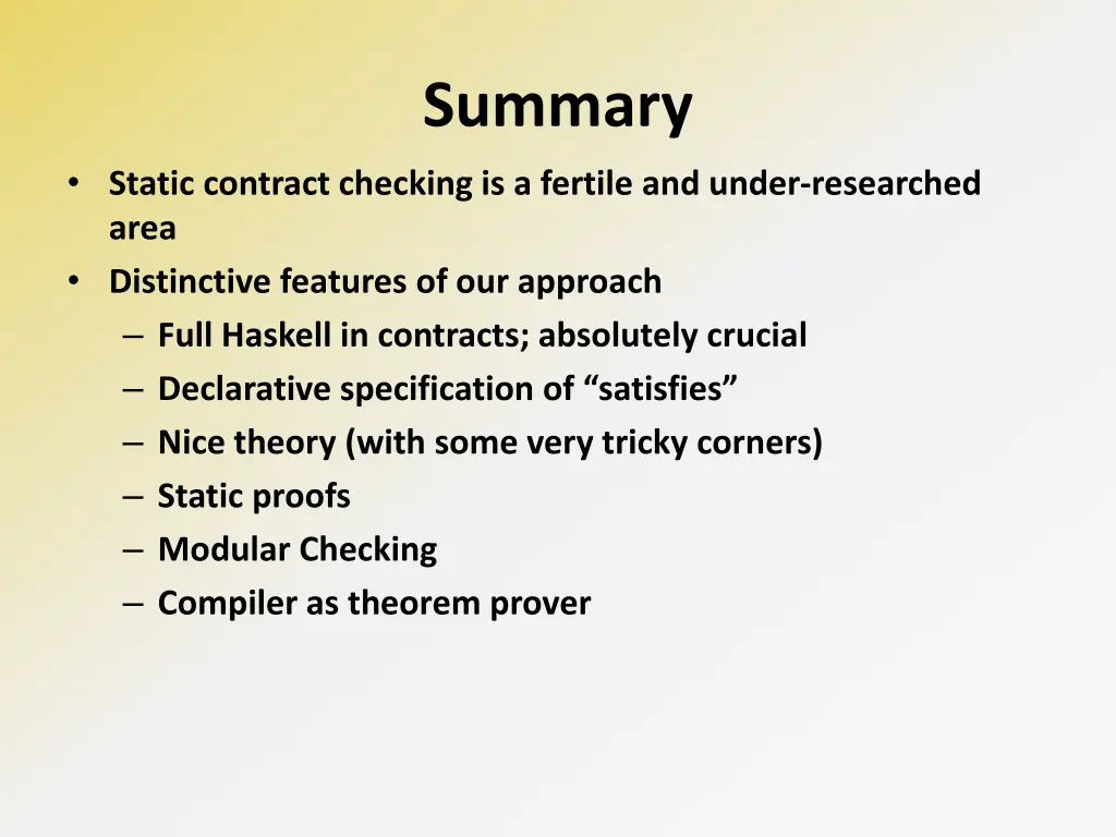 summary