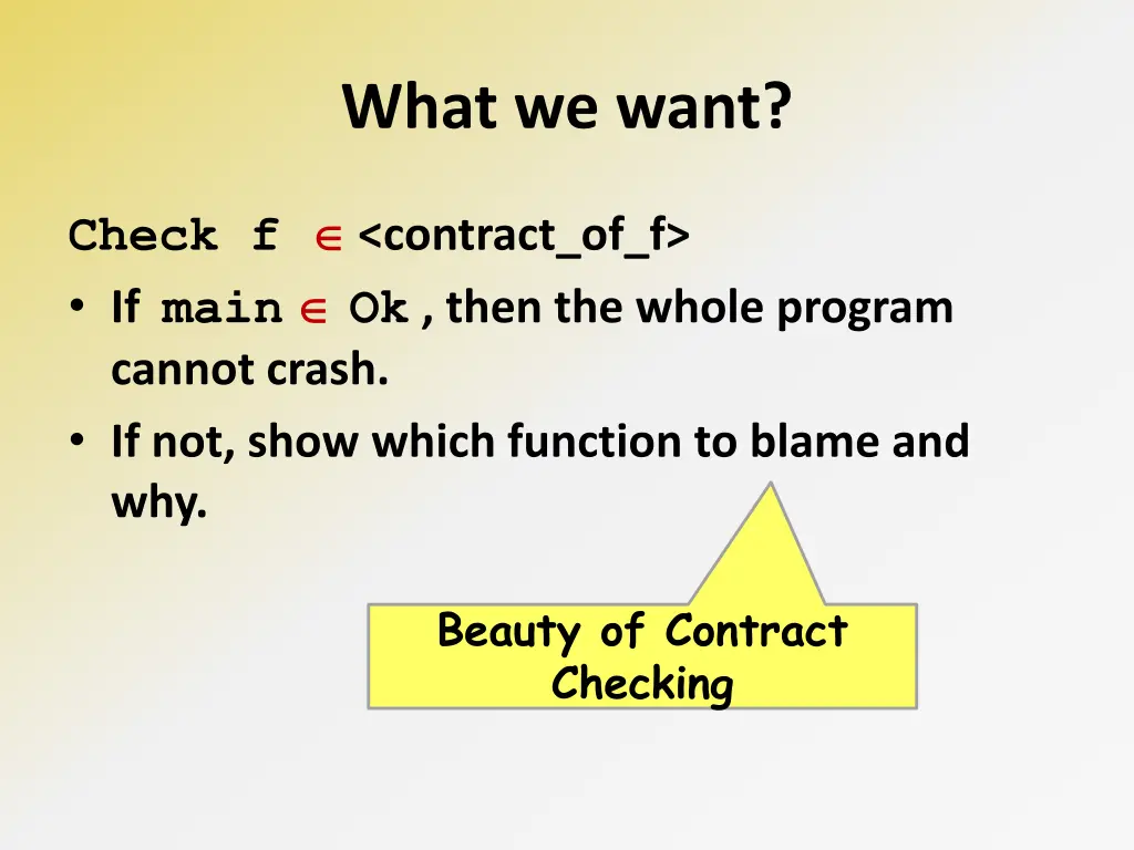 what we want 1