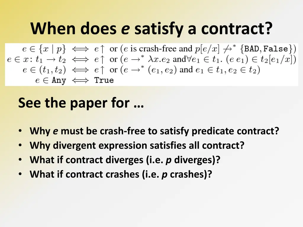 when does e satisfy a contract 2