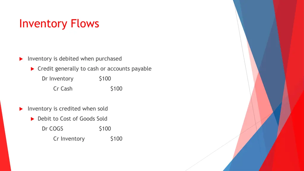 inventory flows