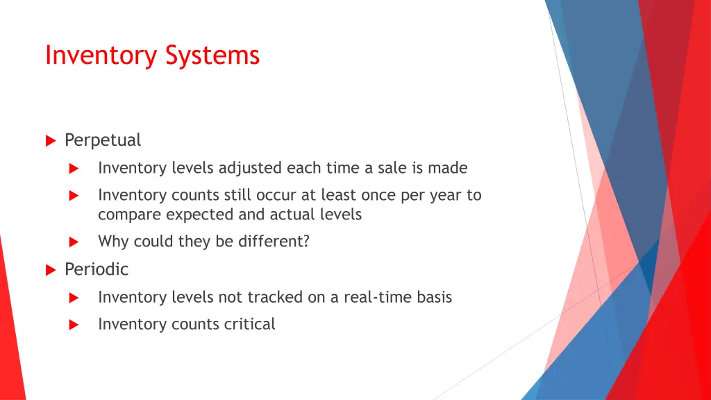 inventory systems