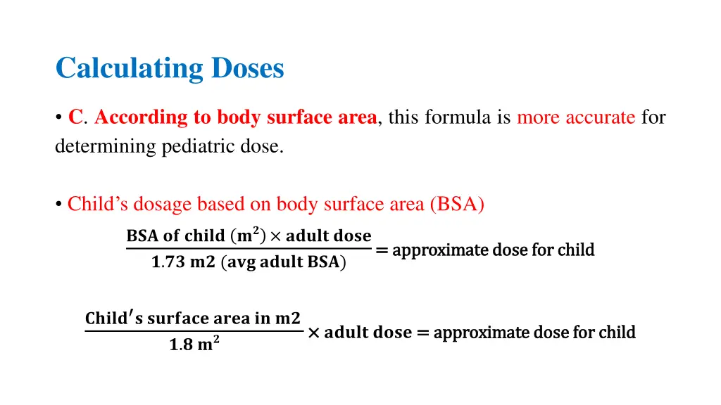 calculating doses 5