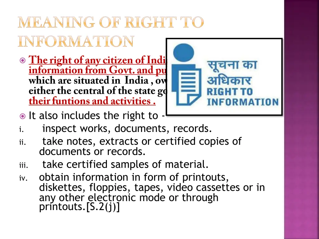 meaning of right to meaning of right