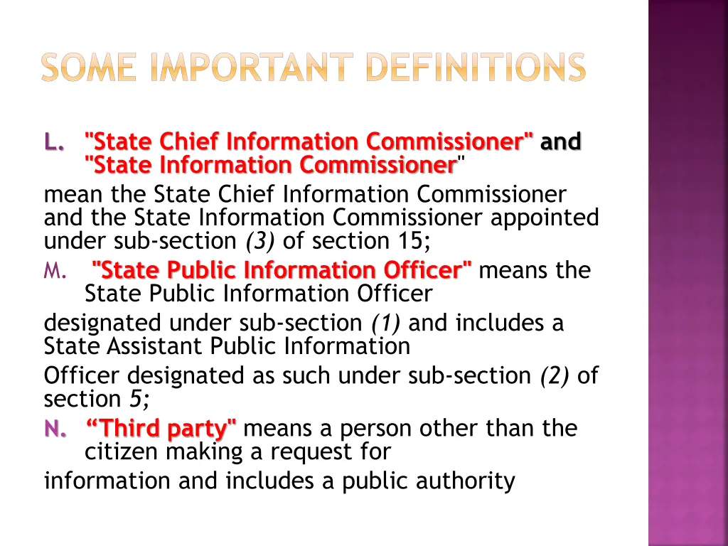 some important definitions 6