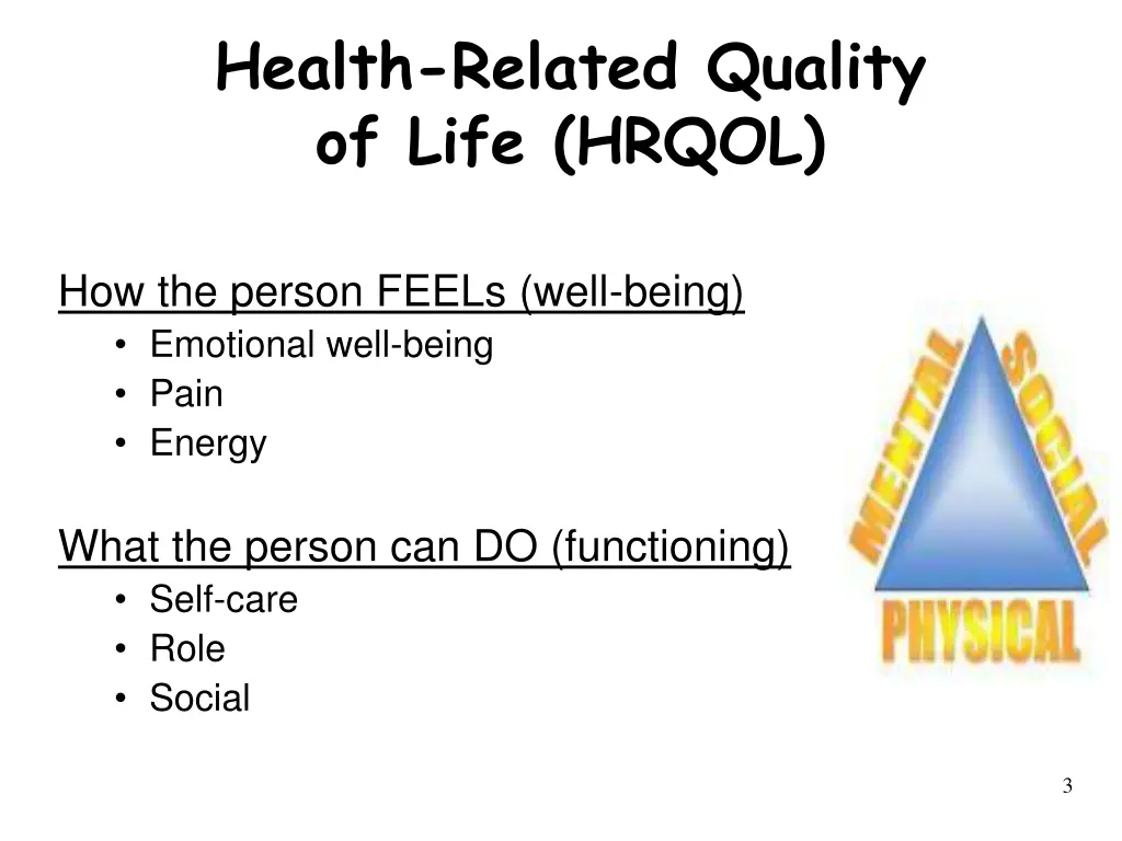 health related quality of life hrqol