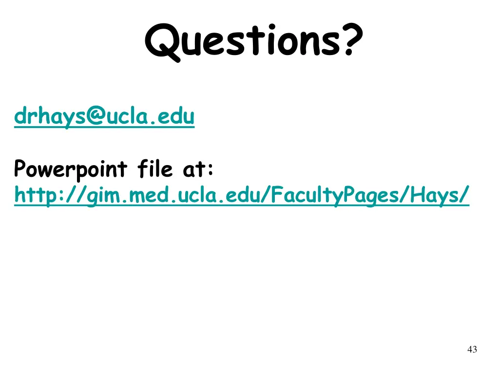questions