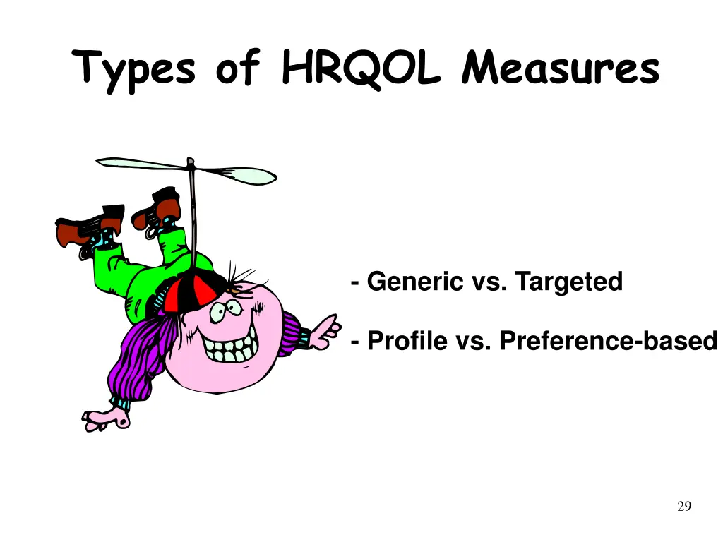 types of hrqol measures