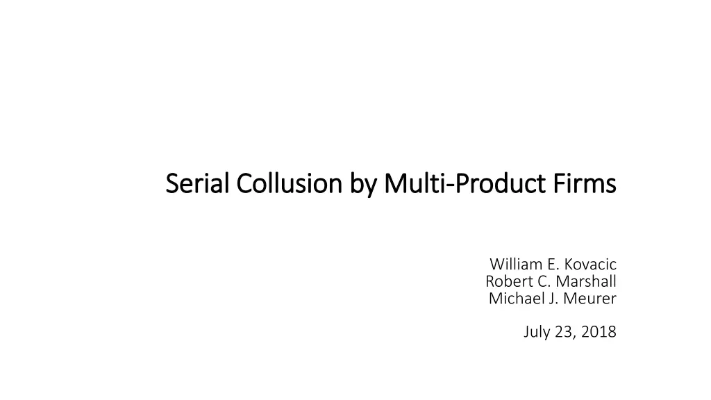 serial collusion by multi serial collusion