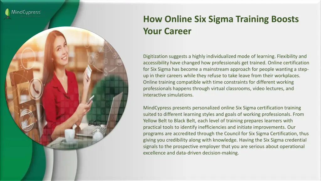 how online six sigma training boosts your career