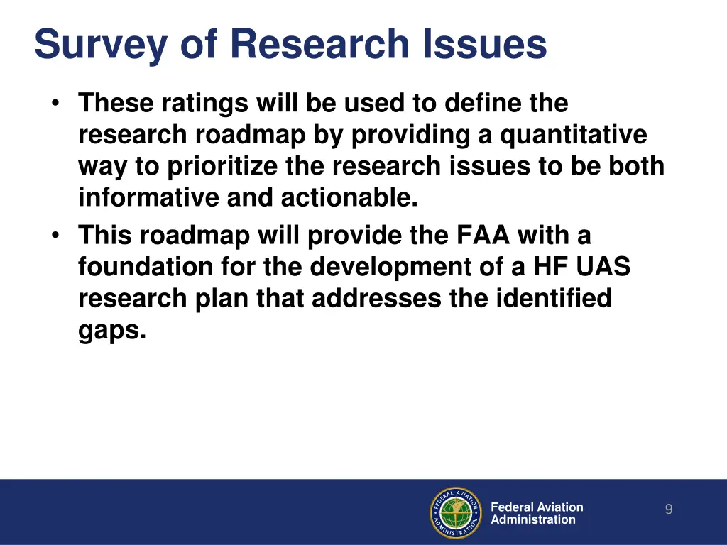 survey of research issues 1