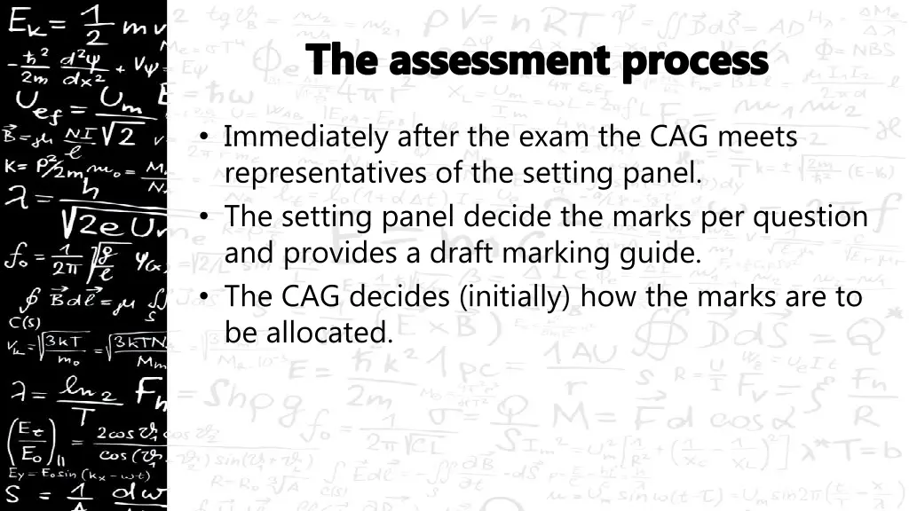 the assessment process