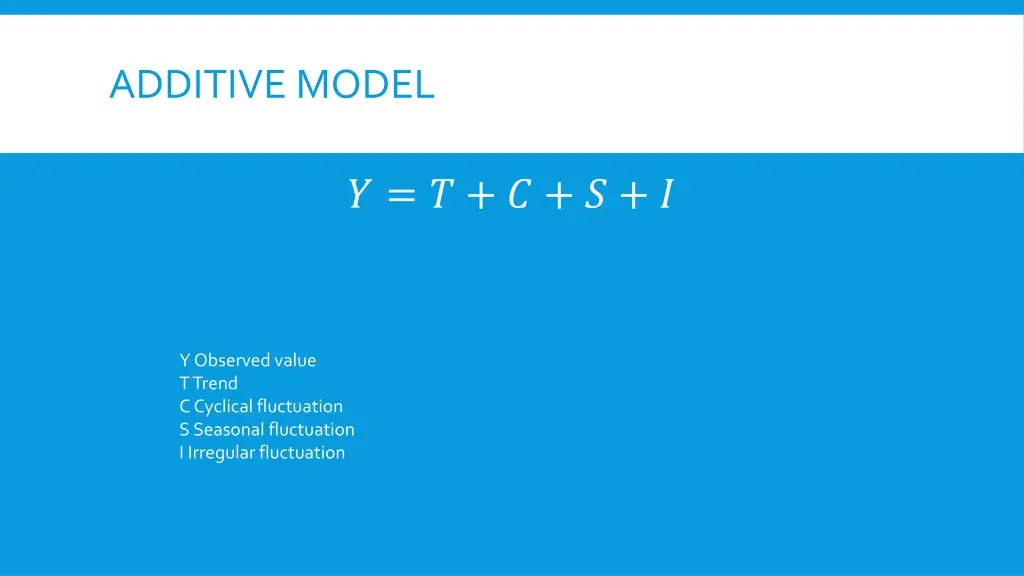 additive model