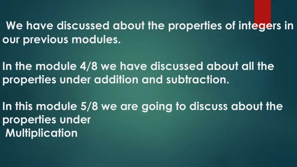 we have discussed about the properties