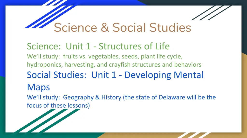 science social studies