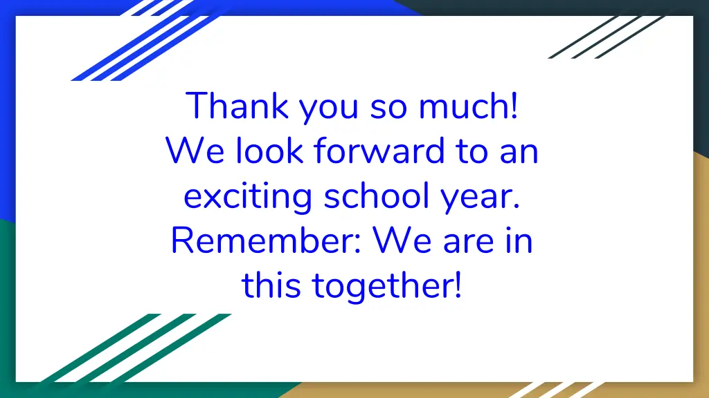 thank you so much we look forward to an exciting