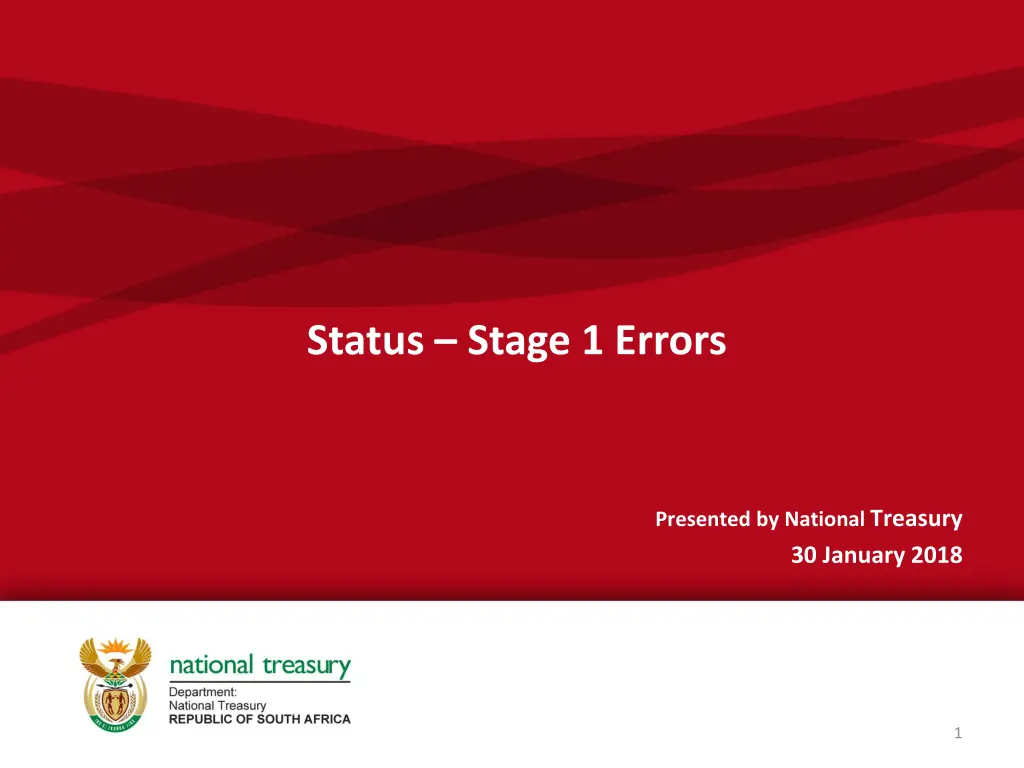 status stage 1 errors