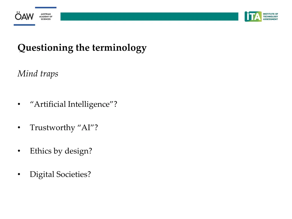 questioning the terminology