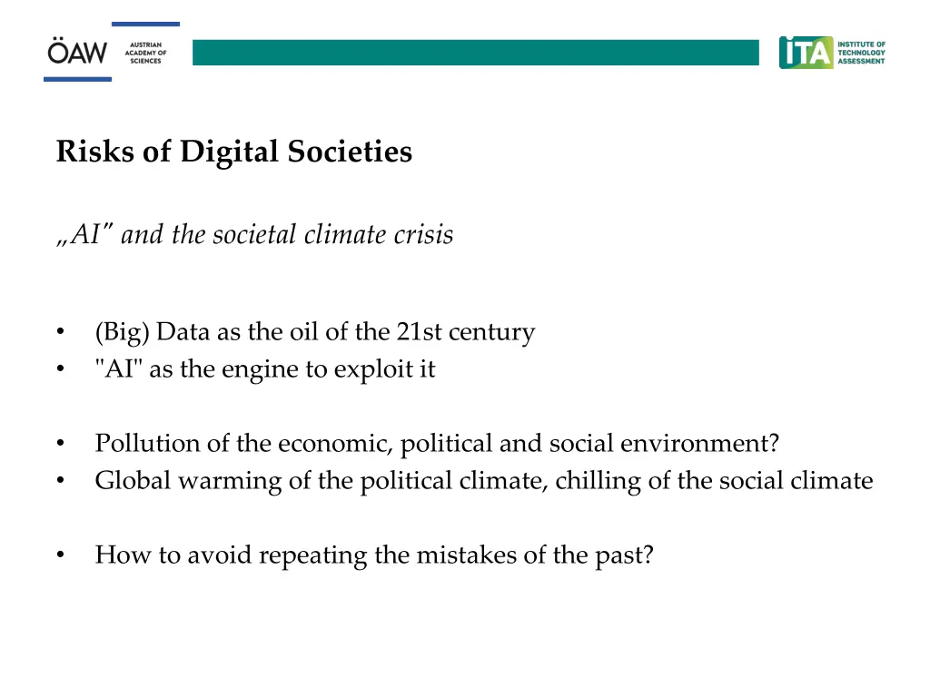 risks of digital societies