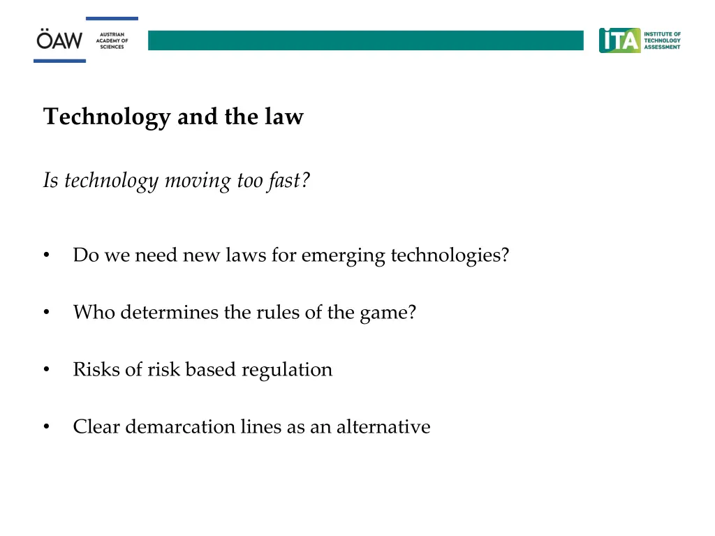 technology and the law