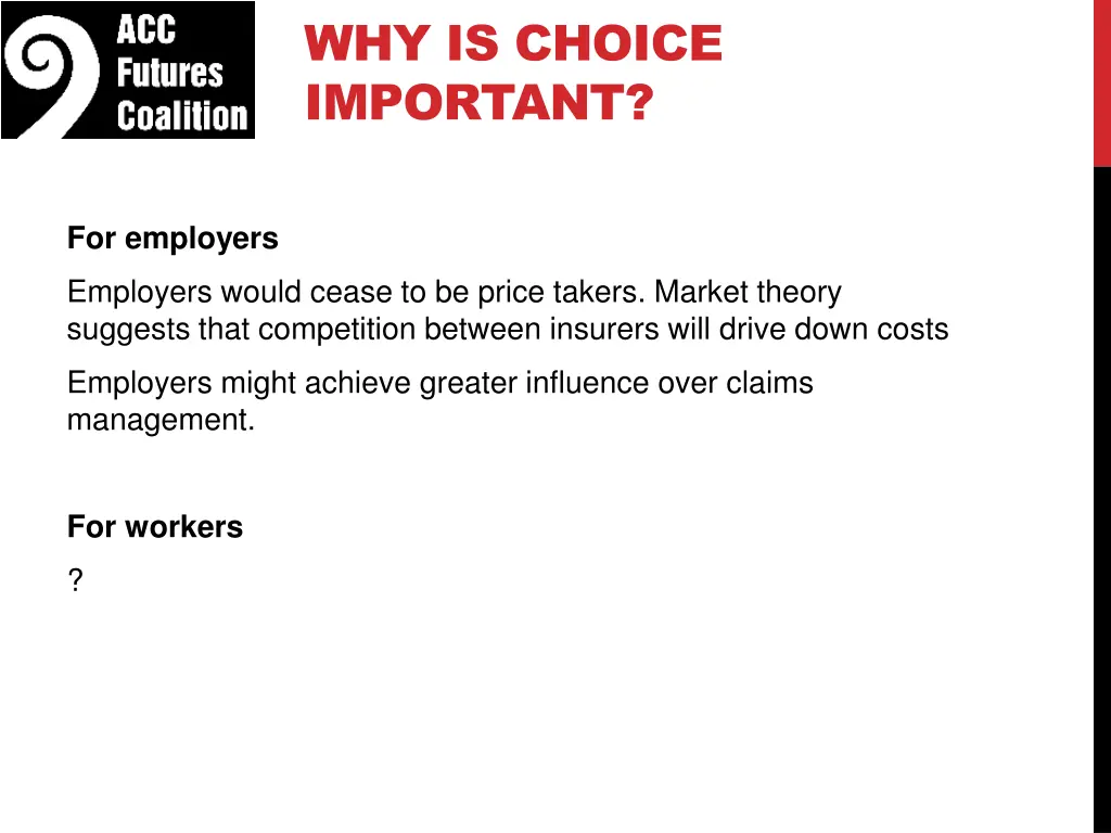 why is choice important