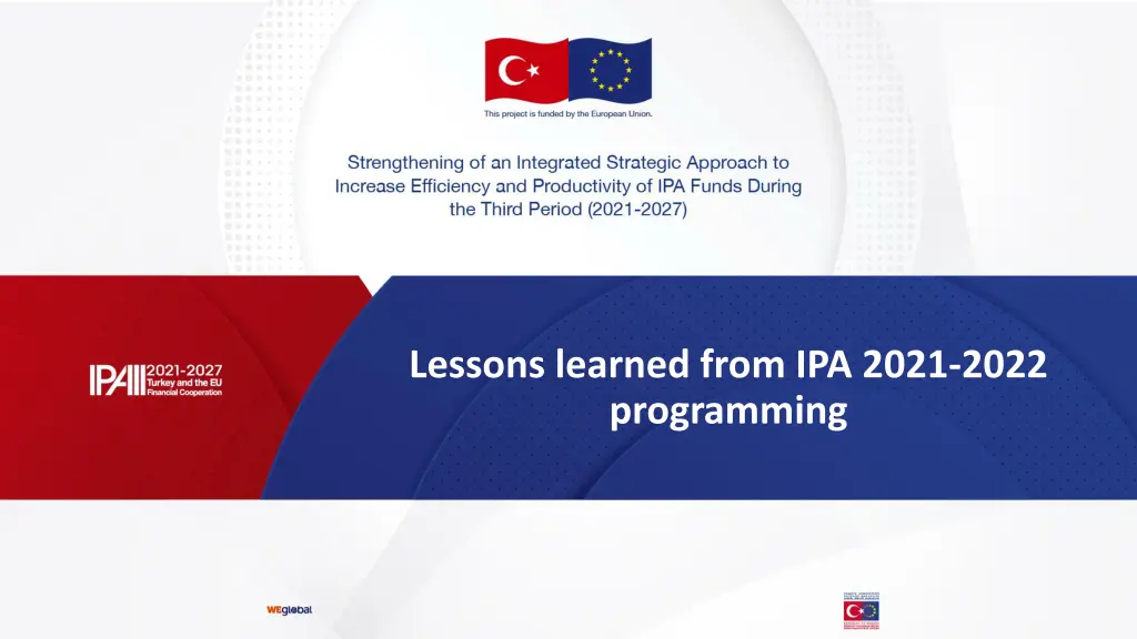 lessons learned from ipa 2021 2022 programming