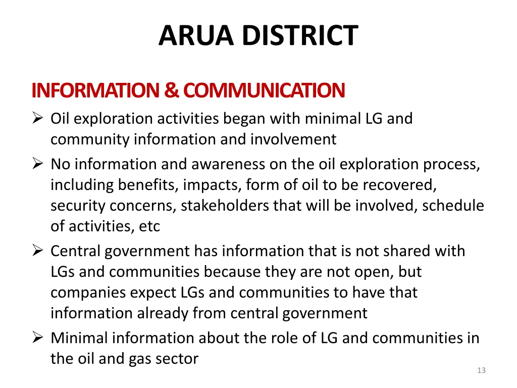 arua district