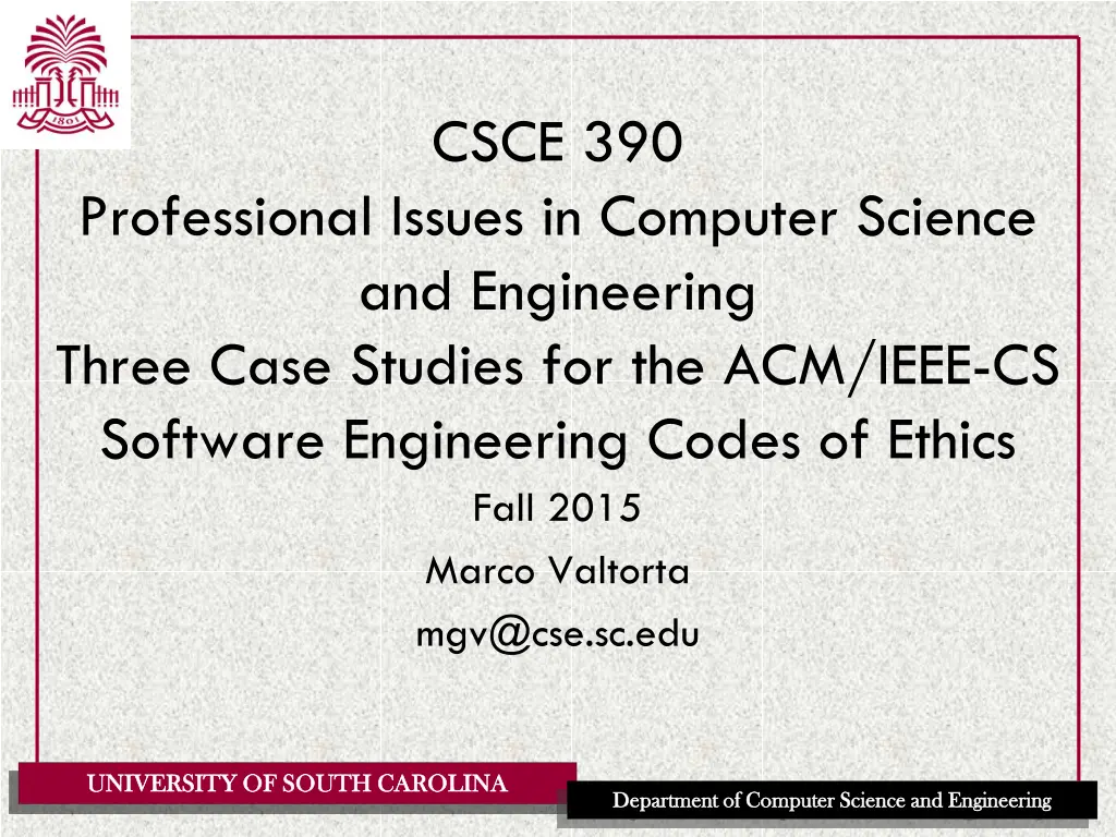 csce 390